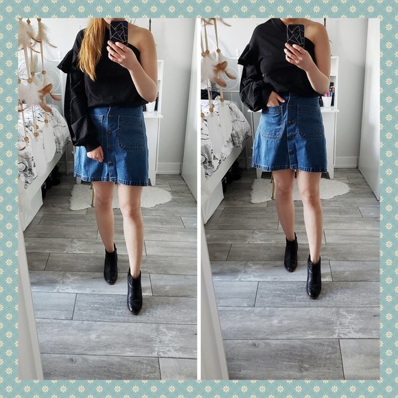 NWOT Zara One Shoulder Sweatshirt‎ - Picture 1 of 5